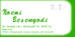 noemi besenyodi business card